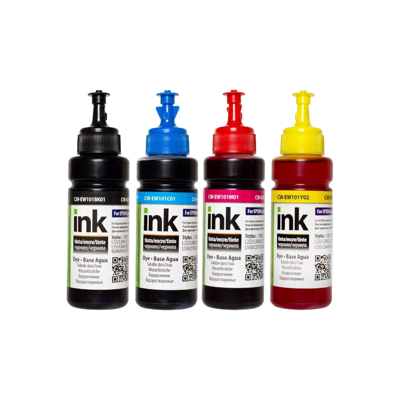 Комплект чорнил ColorWay L100/L200 (4х100ml) BK/С/M/Y (CW-EW101SET01)